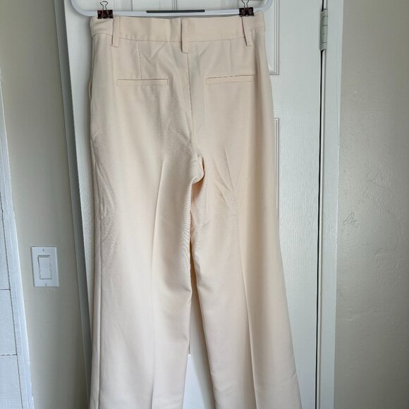 Reformation Alex Mid Rise Pant Ivory - Size 6 - Picture 4 of 7